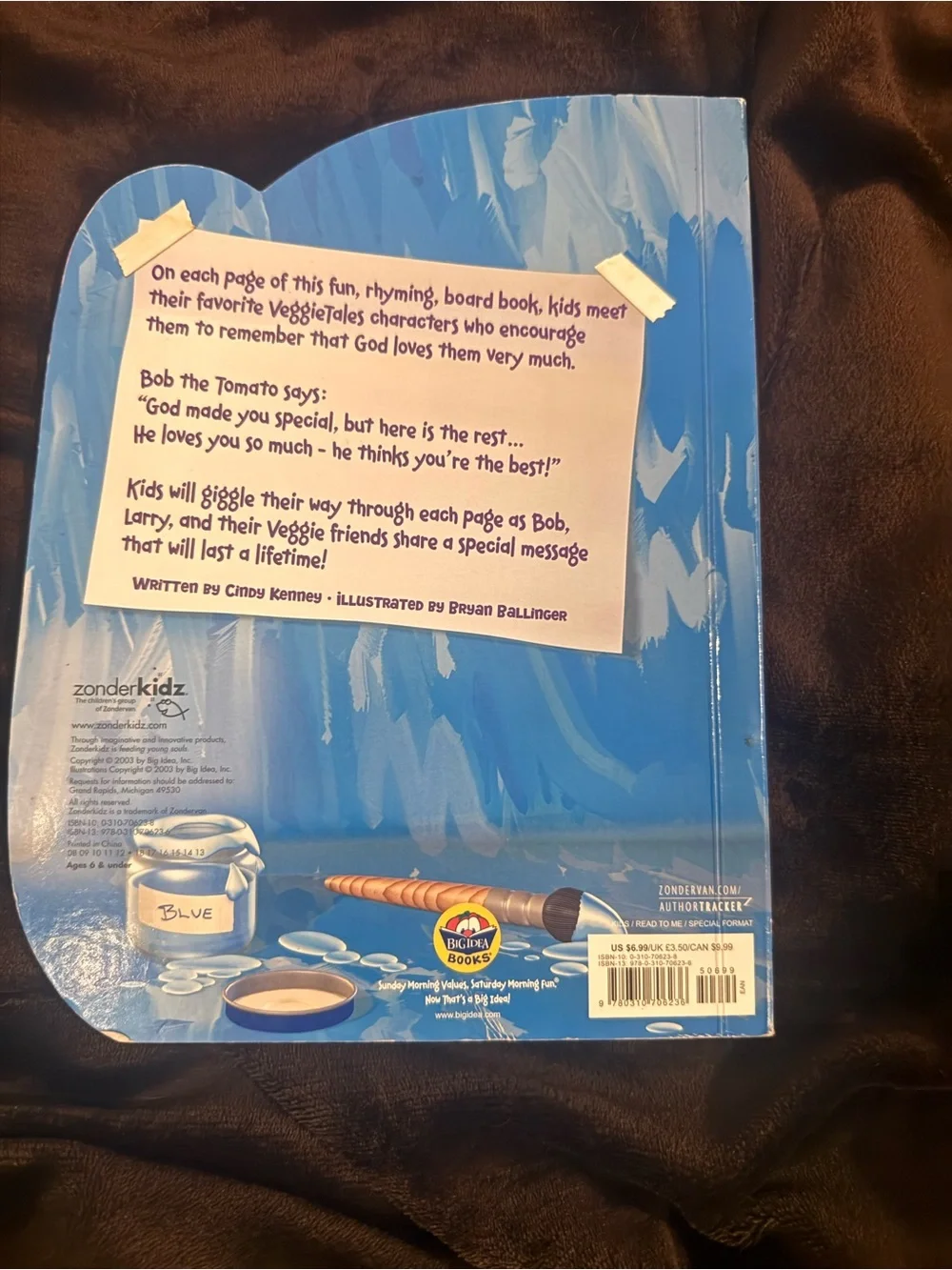 God Loves You Very Much! - Blue Kids' Board Book by Zonderkidz